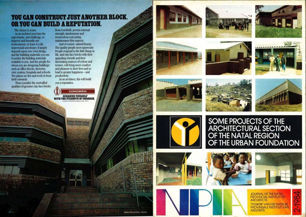 Some Projects of the Architectural Section of the Natal Region of the Urban Foundation
